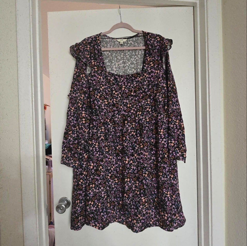 Floral plus size dress